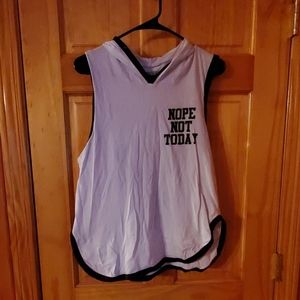 Nope not today tank top hoodie